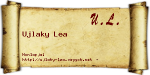 Ujlaky Lea névjegykártya